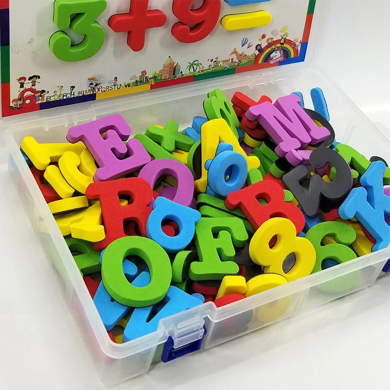 Magnetic Alphabet Letters and Numbers Fridge Magnets for Kids