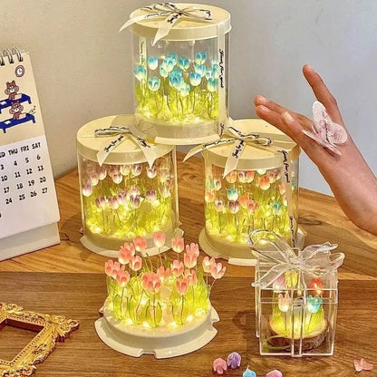 Tulip Night Light – DIY Flower Lamp for Bedroom Decor