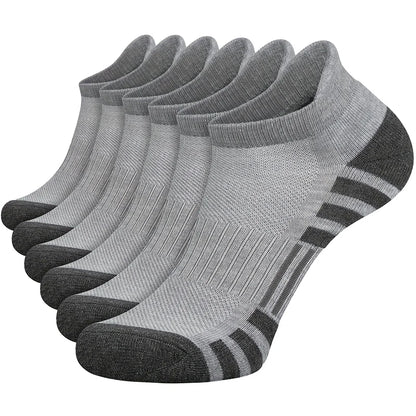 12 Pairs Men's Mesh Breathable Sports Ear Lifting Socks All Season Solid Color Low Cut Casual Mens Short Tube Socks