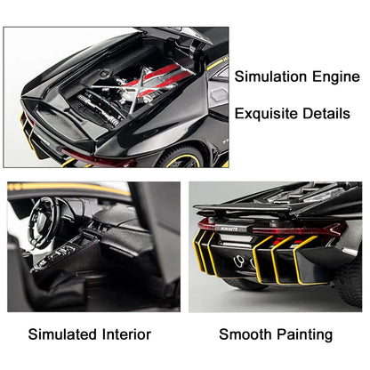 1:32 Diecast Car Model – Alloy Pull Back Light & Sound Toy