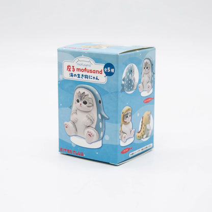 Marine Animal Cat Figurines – Cute Blind Box Table Ornaments