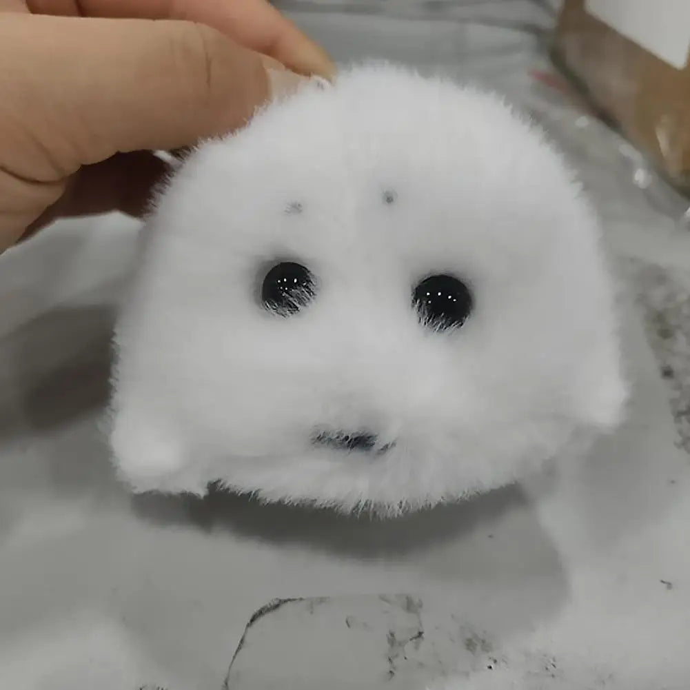 Seal Plush Keychain – Cute Soft Animal Pendant & Bag Charm