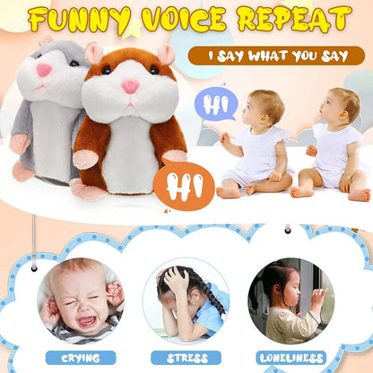 Talking Hamster Plush Toy – Interactive Sound Animal Doll