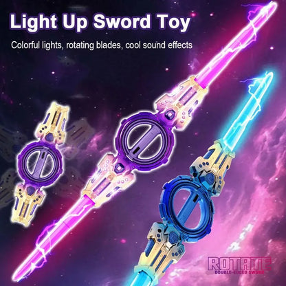 LED Light Sword Toy – 64cm Flashing Plastic Cosplay Sword