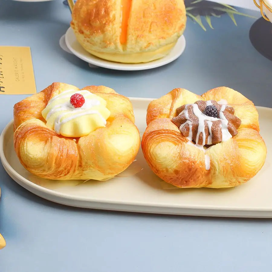 Slow Rise Squishy Toy – 12cm Bread Model Squeeze Fidget