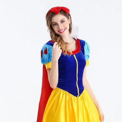 Princess Halloween Costume Women's Dress with Headdress – Party Cosplay