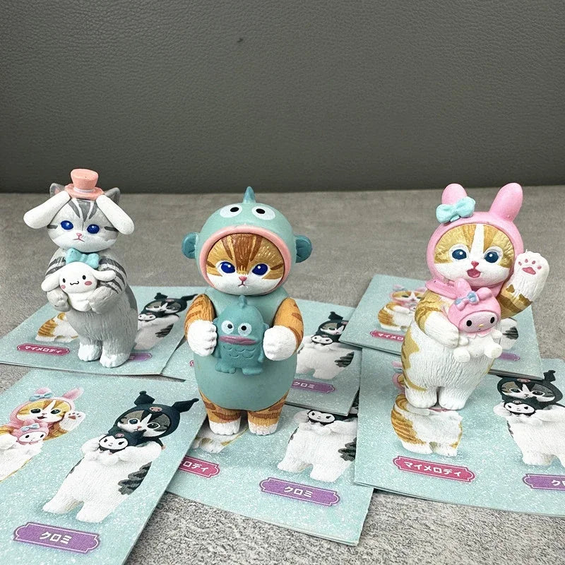 Cute Cat Blind Box Figures – Collectible PVC Ornaments