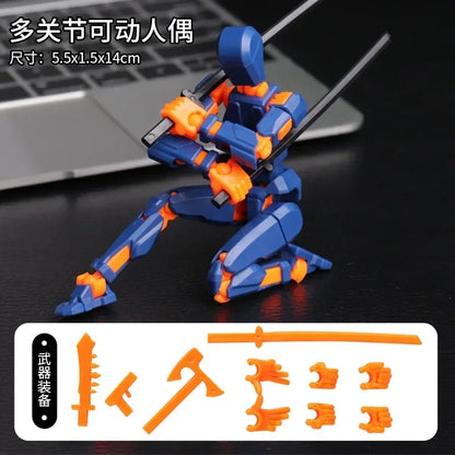 Multi-Jointed Robot Action Figure – Movable Poseable Model
