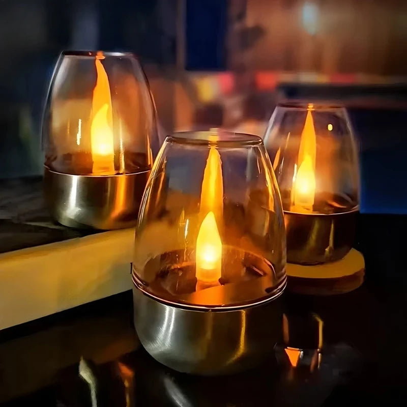 Solar Flameless Candle Light for Outdoor Garden and Party Decor