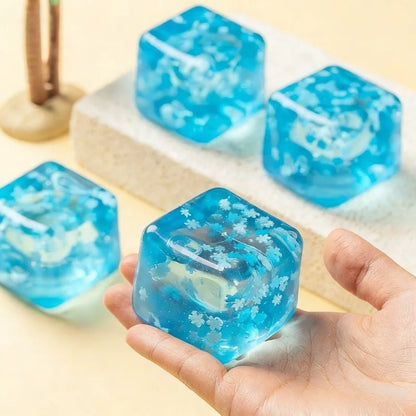 Snowflake Ice Cube Squishy Toy – Slow-Rising Fidget