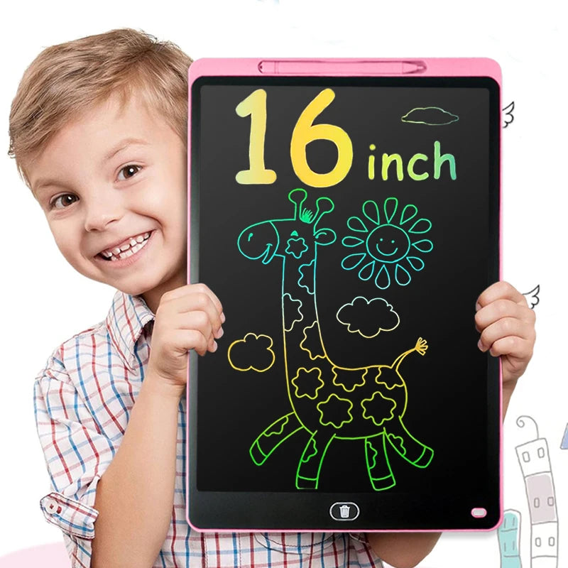 16 Inch LCD Writing Tablet – Multicolor Kids Drawing Board