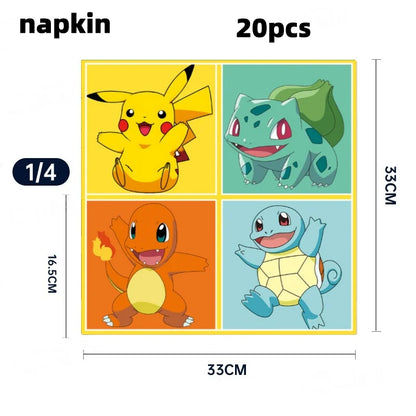Cartoon Birthday Party Supplies – Tableware & Decorations Set
