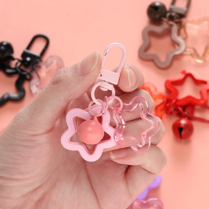 Fashion Keychain with Lobster Clasp Plastic Decorative Key Ring