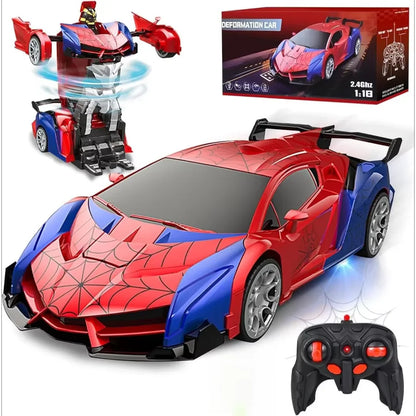 2.4GHz Spider RC Robot Car with Stunts and LED Lights