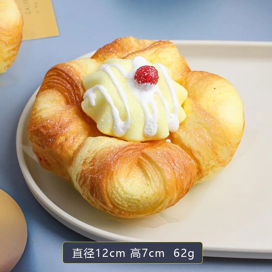 Slow Rise Squishy Toy – 12cm Bread Model Squeeze Fidget