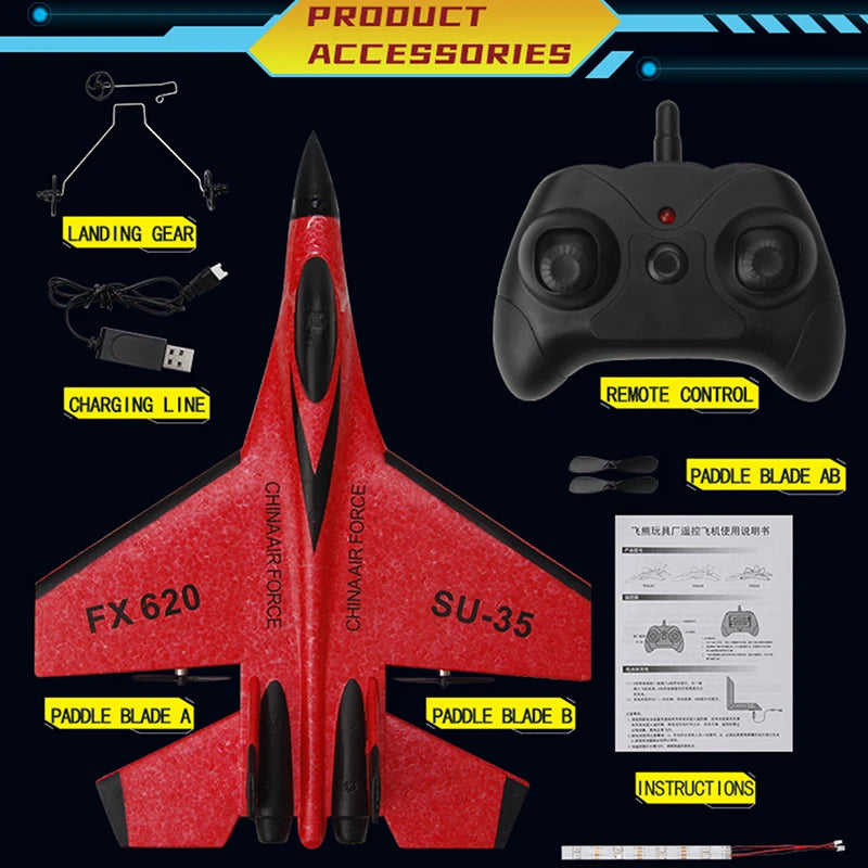 RC Foam Aircraft – 2.4GHz Remote Control Glider Plane