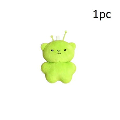 【Peace】Alien Cat Plush Toy Cartoon Stuffed Animal Keychain Accessories Creative Ugly Cute Backpacks Pendant Party Gift
