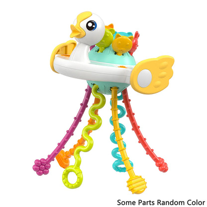 Pull String Toy – Silicone Baby Sensory Teething Montessori Toy