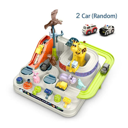 Racing Track Car Toy Set – Educational Rail Adventure Game