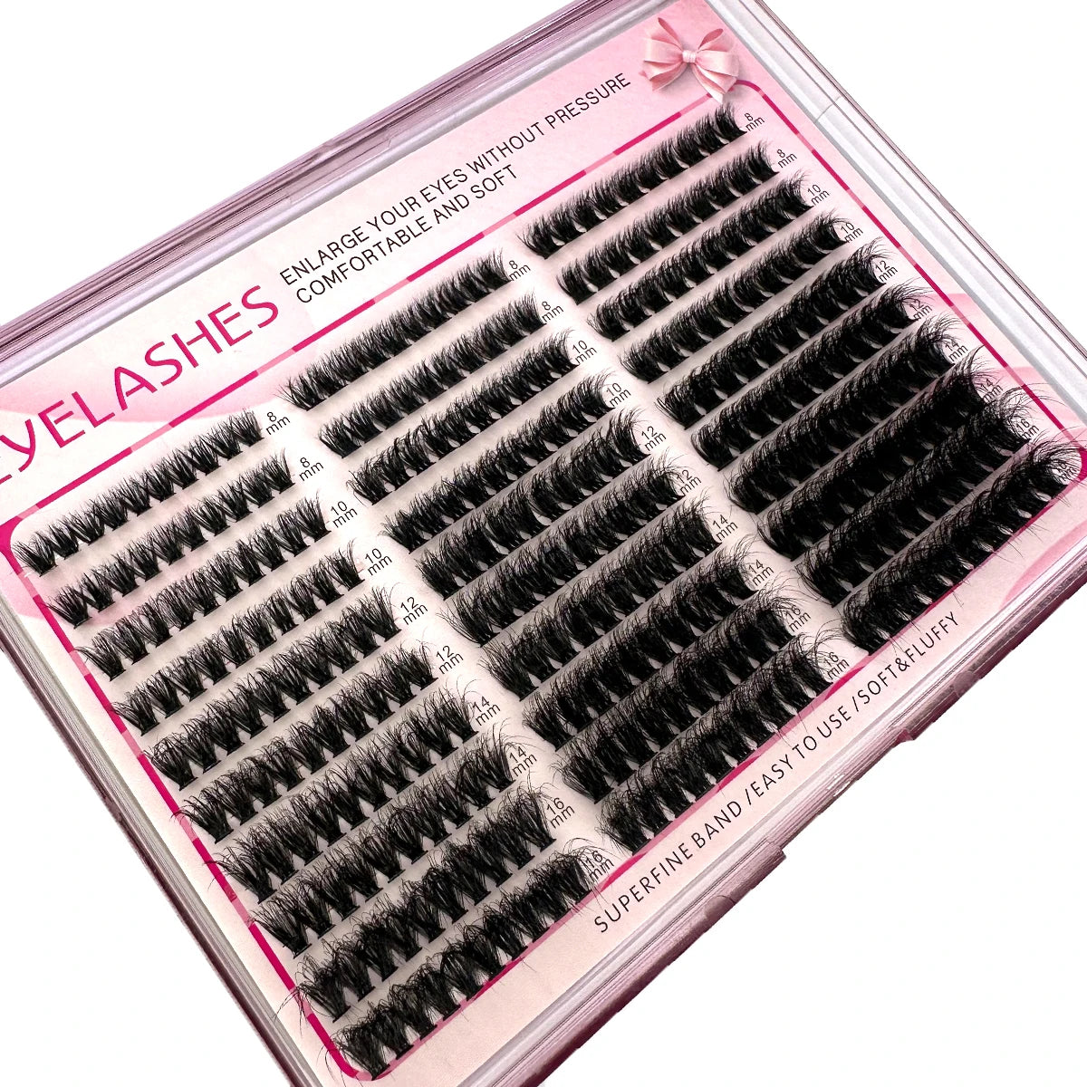 Cluster Eyelash Extensions – 300pcs Wispy Fluffy Lash Clusters