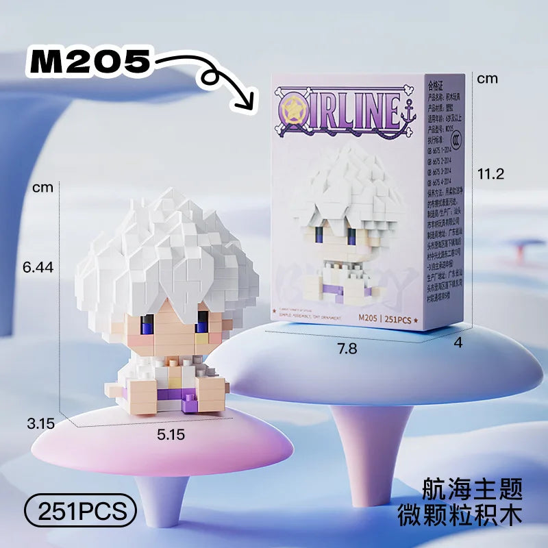 Mini Brick Assembly Model – 3D Building Block Figure