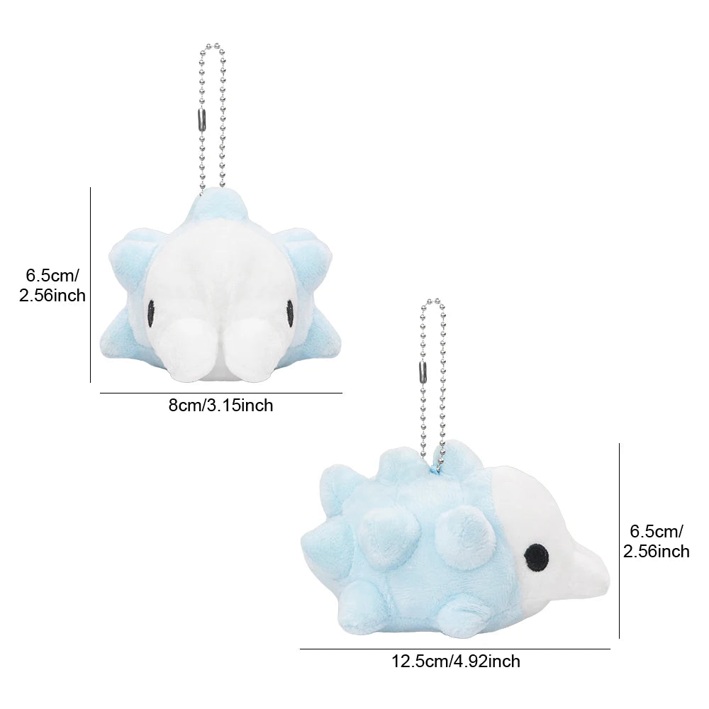 13/22/33cm Snom Sea Cartoon Plush Doll Pyukumuku Sea Urchin Cute Plush Kawaii Keychain Costume Decoration Birthday Gift for Kid