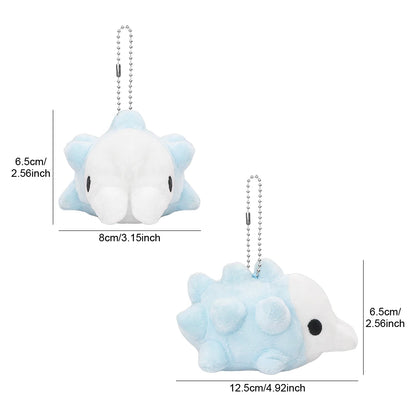 13/22/33cm Snom Sea Cartoon Plush Doll Pyukumuku Sea Urchin Cute Plush Kawaii Keychain Costume Decoration Birthday Gift for Kid