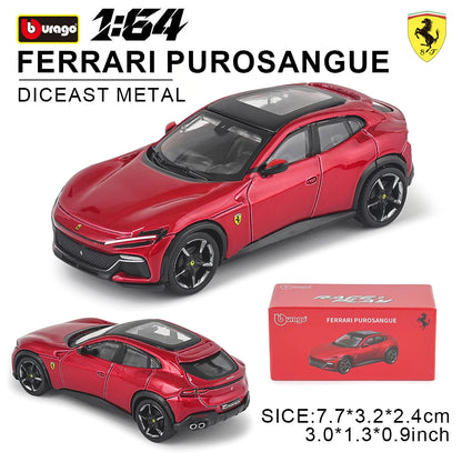 1:64 Diecast Car Model – Metal Collectible with Lights & Sound