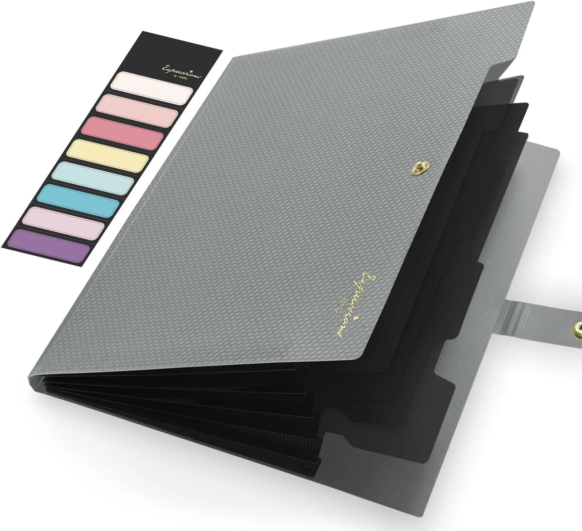 Expanding File Folder A4 5 Pocket Accordion Document Organizer