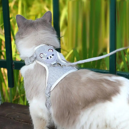 Small Pet Harness and Leash Vest Set for Dogs and Small Pets