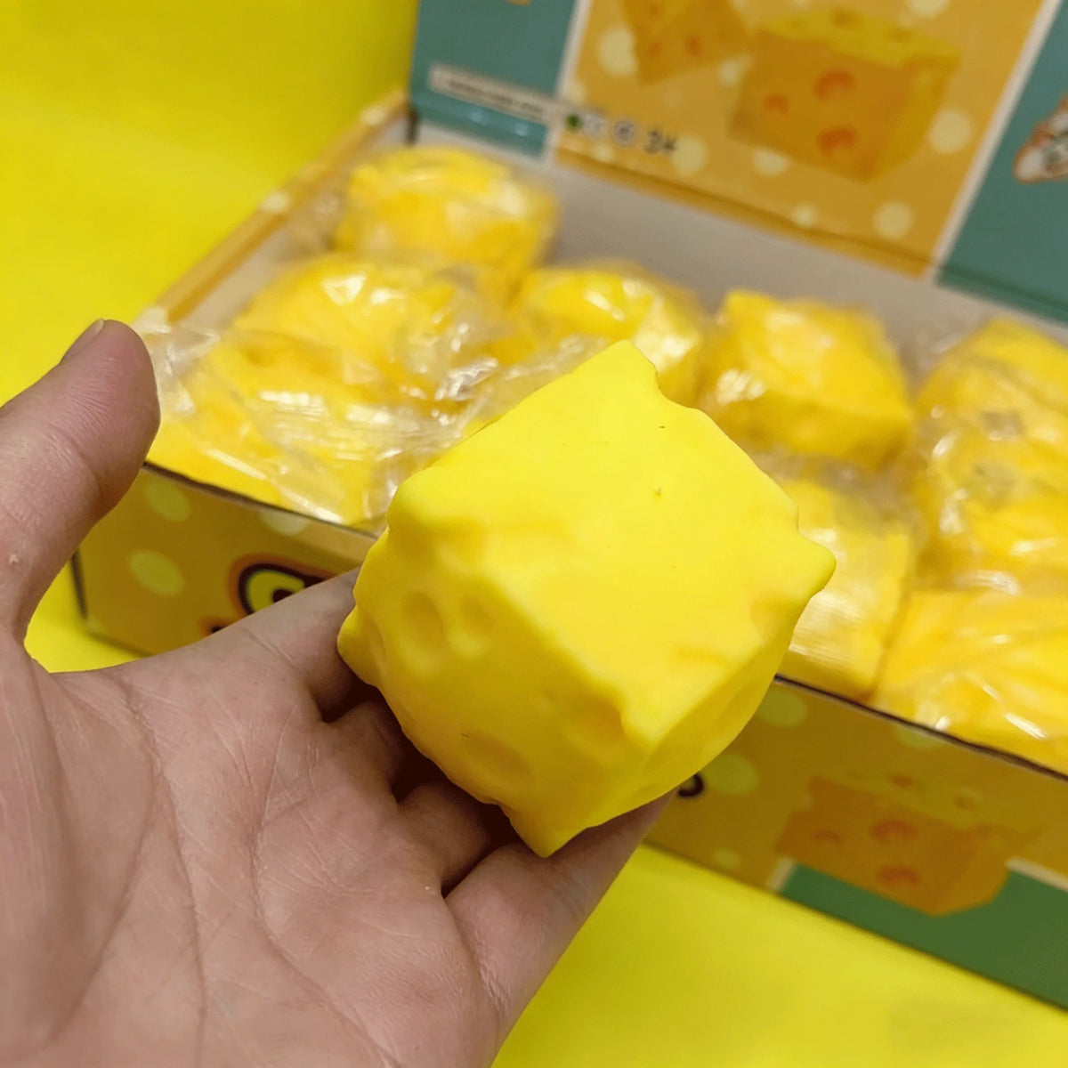 Cheese Squishy Fidget Toy Slow Rebound Squeeze Toy