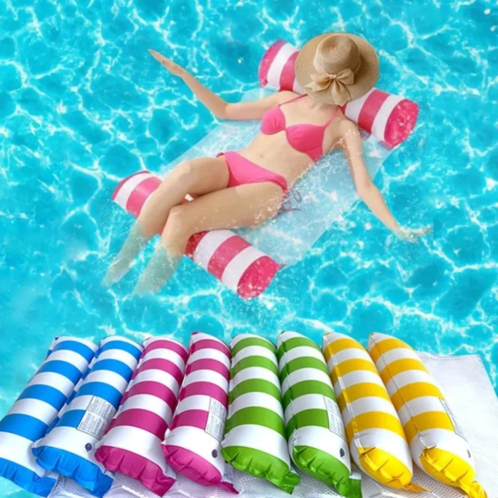 Inflatable Pool Float Hammock – Foldable PVC Water Lounger