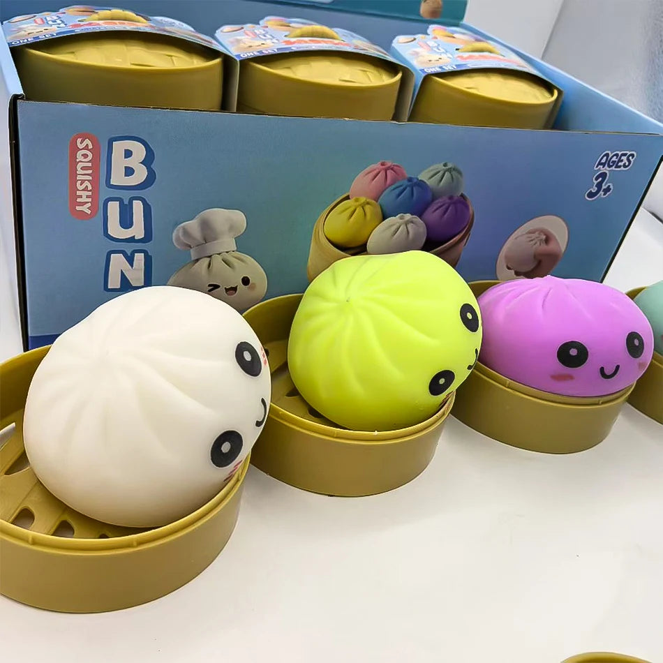 Dumpling Squishy Toy Colorful Slow Rebound Stress Relief