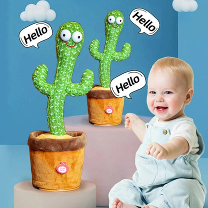 Dancing Cactus Toy – Talking Singing Plush Repeat-After-Me Toy