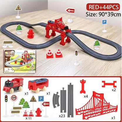 44-Piece Train Track Set – 1:32 Scale Assembly Toy