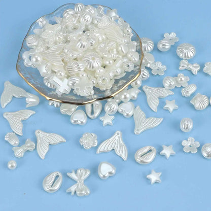 1bag Mixing Style Candy Color Acrylic Beads For DIY Handmade Bracelet Jewelry Making Phone Chain Accessories