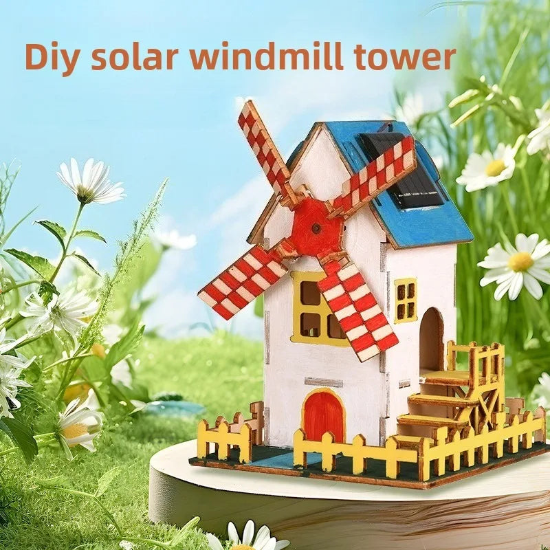Solar Car Model Kit – DIY Wooden Science & Education Project