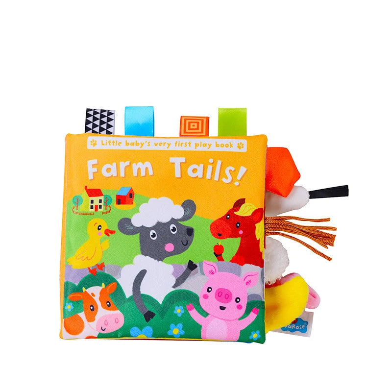 Baby Cloth Book – Montessori Animal Sensory & Learning Activity Toy