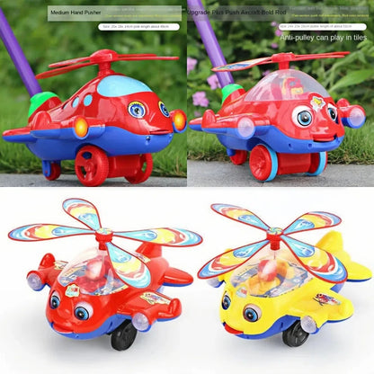 Interactive Baby Push Toy with Bell – Airplane Walker Toy