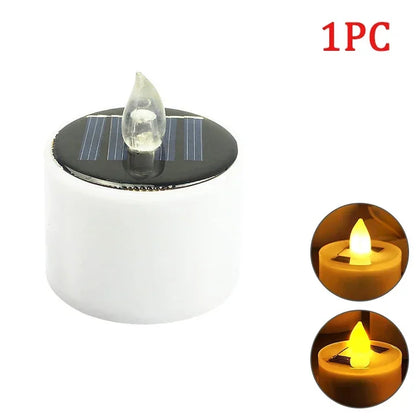 Solar Tea Light Candles – Waterproof Flameless LED Lights