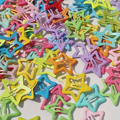 Girls Hair Clips – Star-Shaped Alloy Hairpins, 20/50Pcs