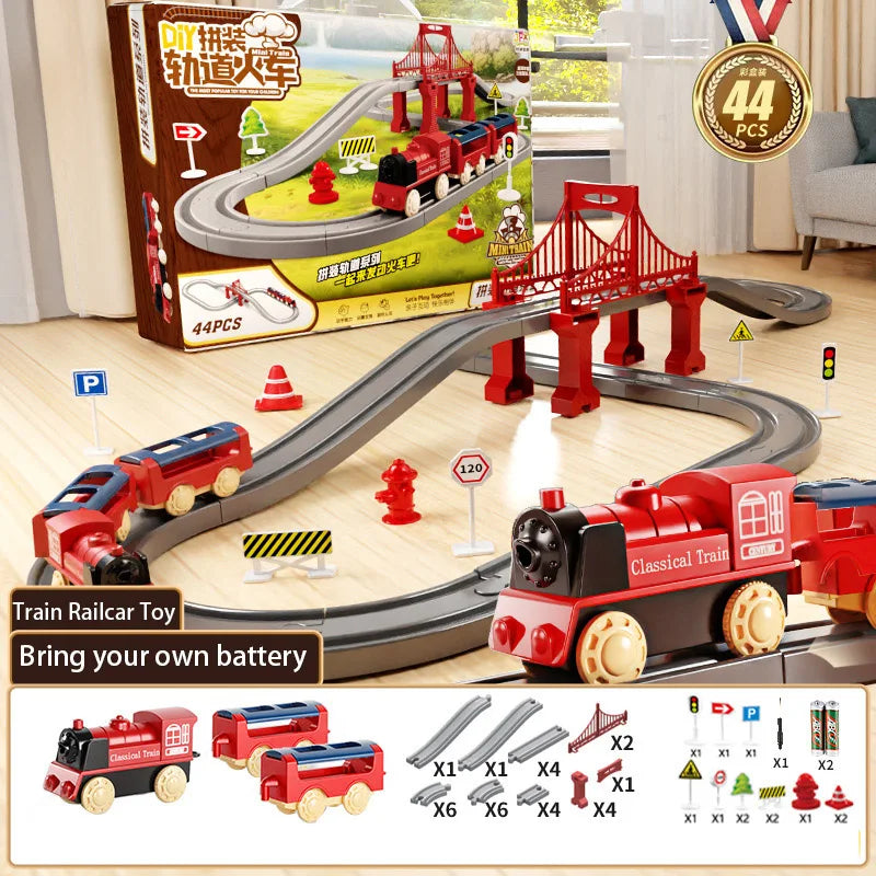 44-Piece Train Track Set – 1:32 Scale Model Train Toy