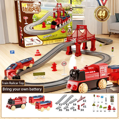 44-Piece Train Track Set – 1:32 Scale Model Train Toy
