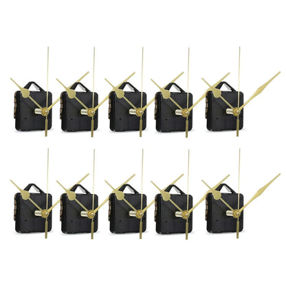 Silent Quartz Clock Movement Kit – 10 Sets for DIY Repair