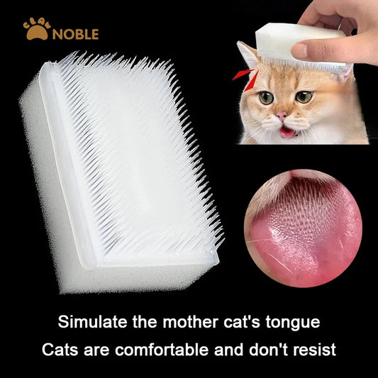 Cat Massage Brush for Gentle Pet Grooming and Hair Removal