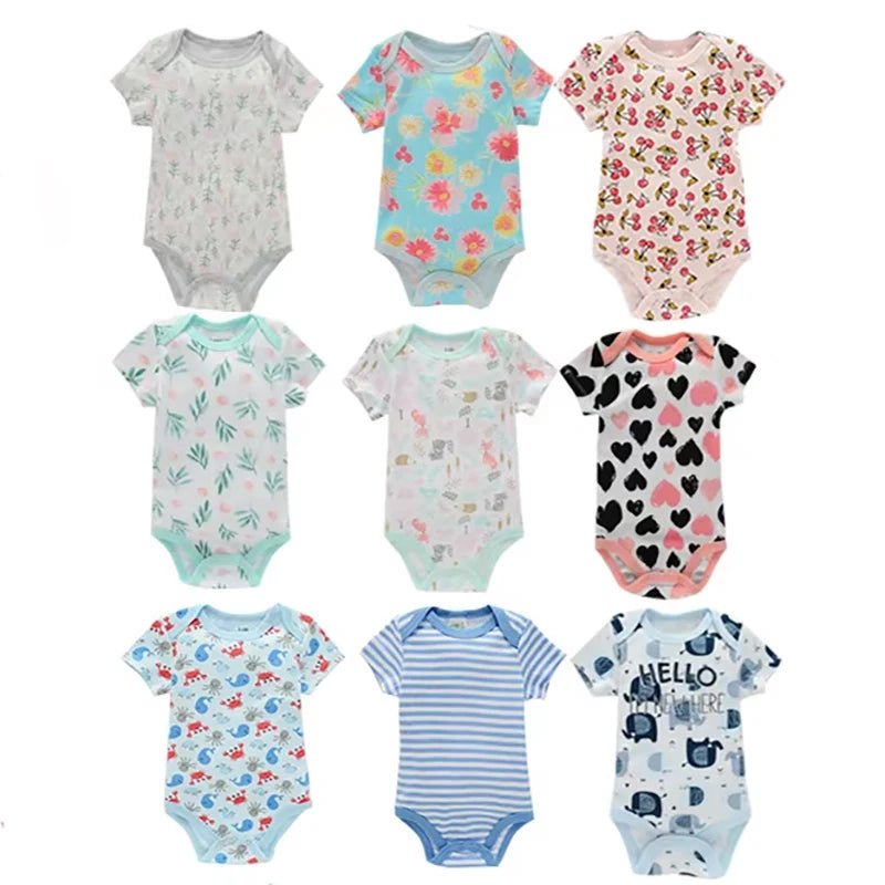 Baby Bodysuit – Summer Newborn Infant Romper 0-12M