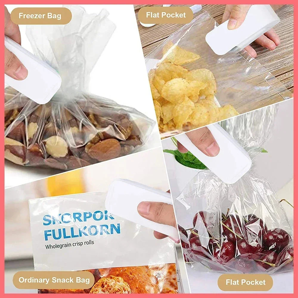 Mini Bag Sealer, Portable Heat Sealer for Food & Plastic Bags