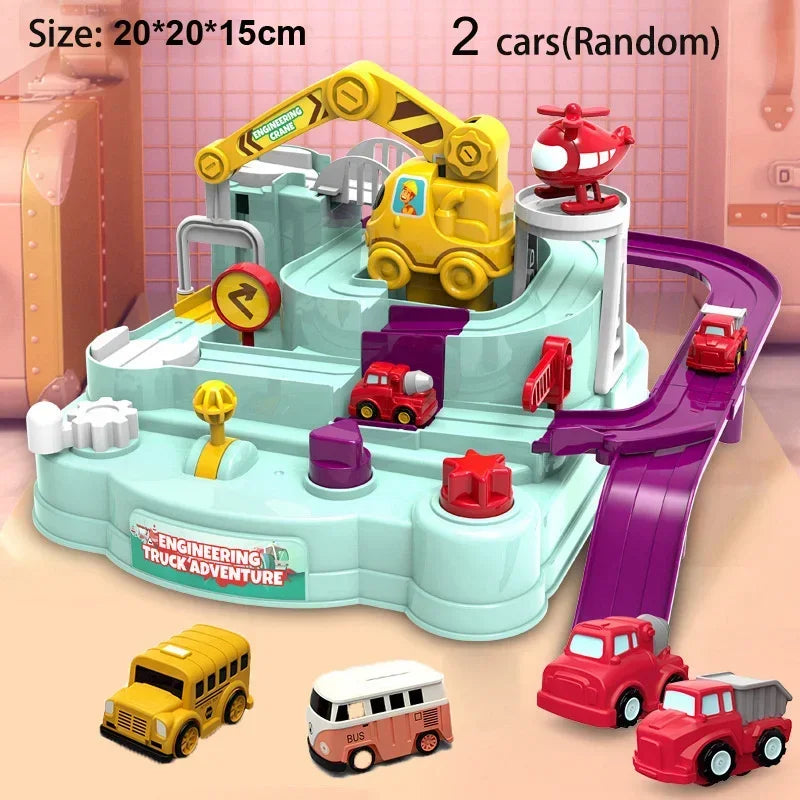 Racing Track Car Toy Set – Educational Rail Adventure Game