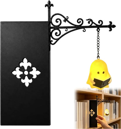 Halloween Retro Bookshelf Reading Lamp – Gothic LED Night Light