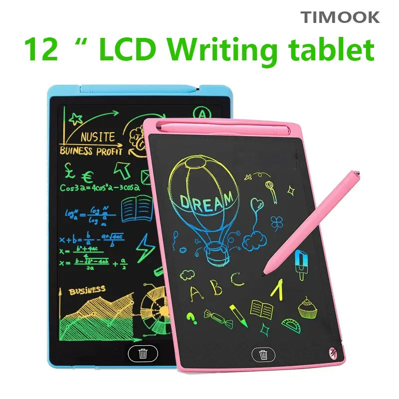 12 Inch LCD Writing Tablet for Kids – Reusable Drawing Board